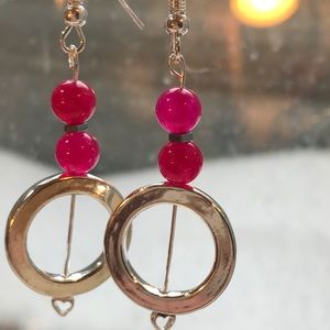 COPY - Sterling Silver Red Jade earrings BNWT by Liange